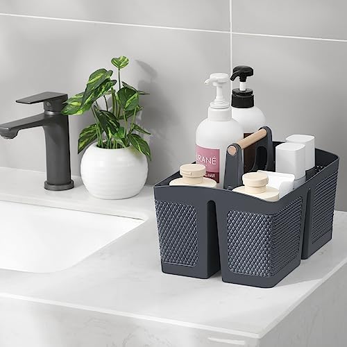 Rejomiik Portable Shower Caddy with Handle - Grey