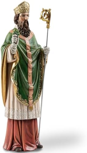 14 H Saint Patrick Religious Statue Resin Decor