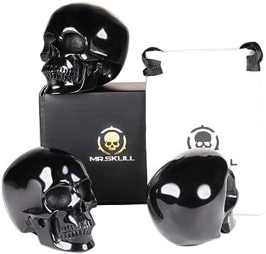 MRSKULL 25 Inch Halloween Crystal Skull Statue