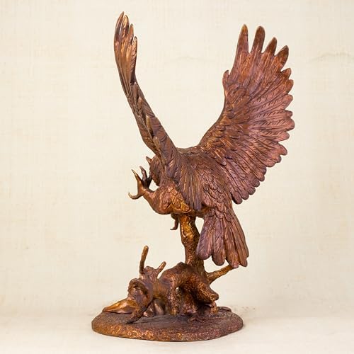 YouFine Bronze Owl Statue 209-244 Handmade Sculpture