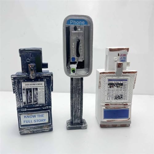 112 Miniature Public Phone Statue Decor