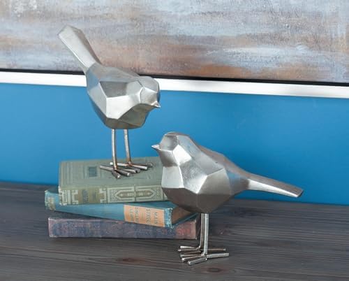 Deco 79 CosmoLiving Polystone Birds Home Decor Set of 2