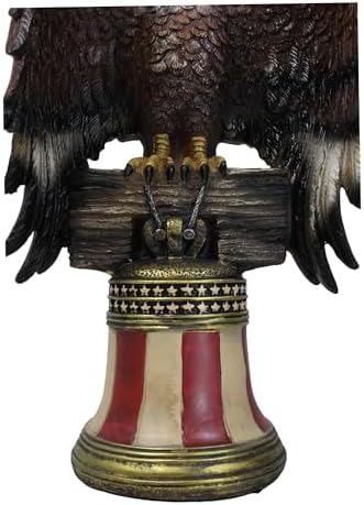 Ebros Independence Day Liberty Bell Eagle Decor Figurine