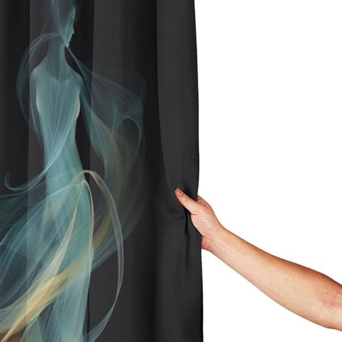 Dancing Girl Shower Curtain Set with 12 Hooks 72x72in