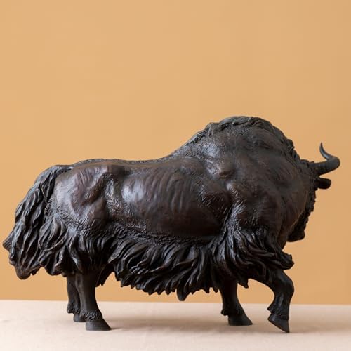 YouFine Large Bronze Bison Sculpture 208