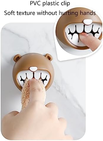 Bottone Cartoon Bear Towel Rack for Kitchen and Bathroom