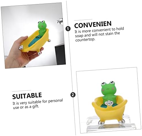 PAMINGONO Cartoon Soap Dish Quick Drainage Sturdy 1