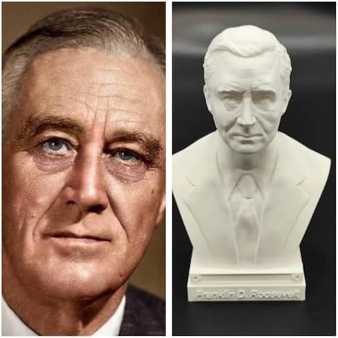 US President Founding Fathers Bust Sculpture - 6 Hx4 Wx3 D