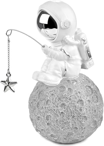 Figurine Astronaut Moon Fishing Stars - 67 Inch Space Decor