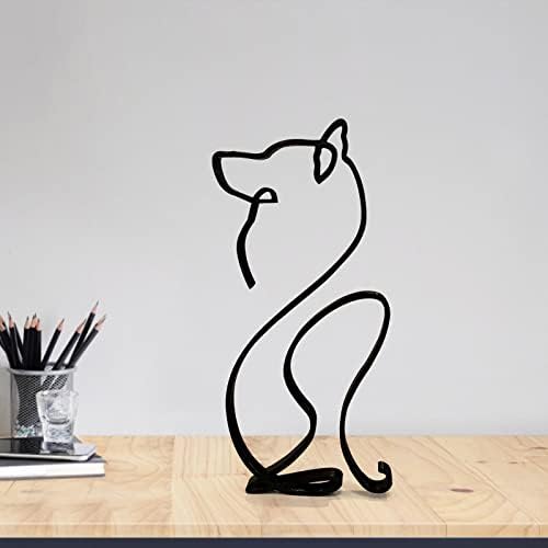 Minimalist Dog Statue Small Figurine Home Decor