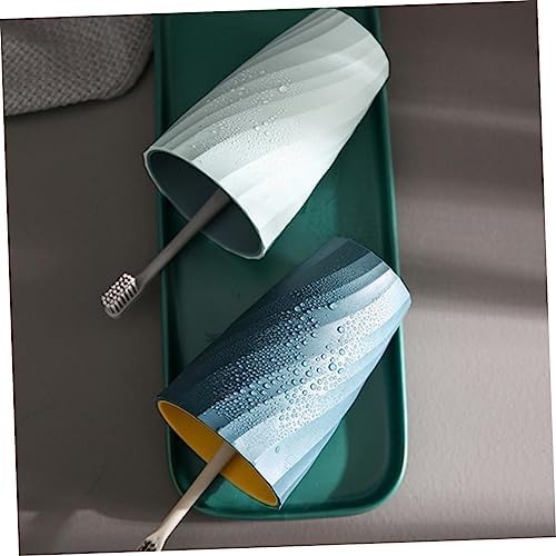 Ciieeo 2pc Travel Toothbrush Mug Set