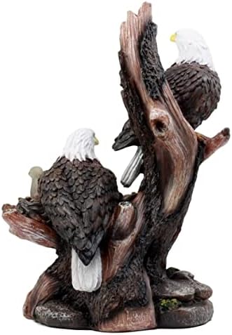 Ebros Gift Wildlife Bald Eagle Family Statue 12 Inch