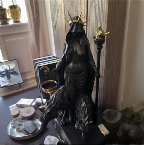 Hekate Niktipolos Statue - Greek Goddess with Magic Hounds