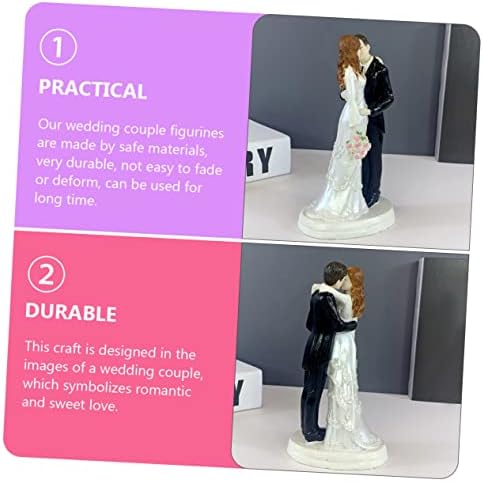 HOOTNEE Wedding Bride Groom Statue Cake Topper Couple Figurine