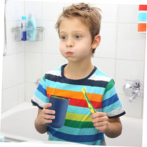 LABRIMP Toothbrush Cups 4 Pack Plastic Mugs Modern Minimalist Design