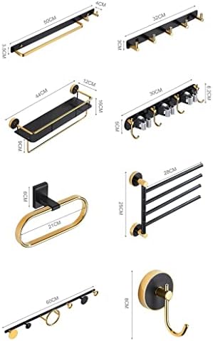 LeGDOr Bathroom Accessory Set with Paper Towel Rack and Towel Ring