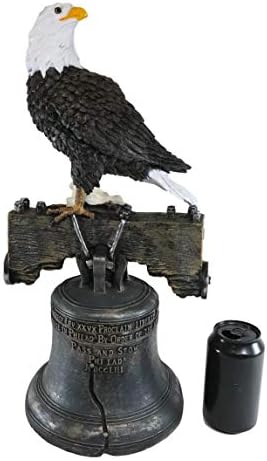 Ebros Gift 20 Tall Liberty Bell Eagle Home Decor Statue