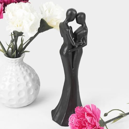 DreamsEden Couple Cast Iron Statue Romantic Love