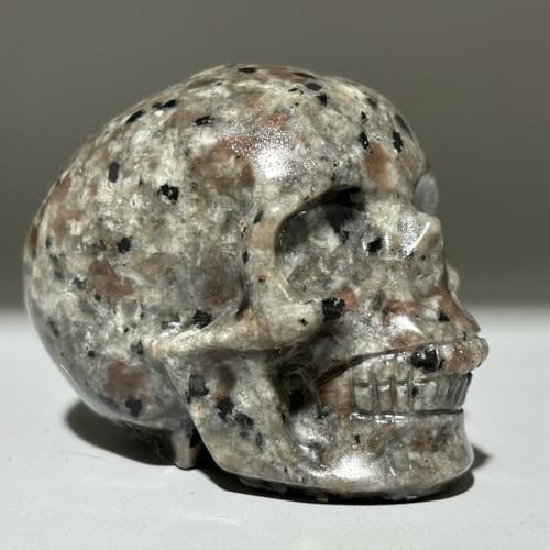 Natural Yooperlite Crystal Skull Hand Carved Statue