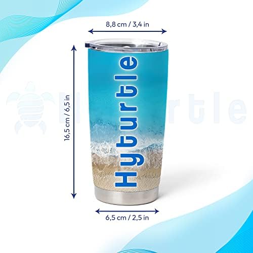 Hyturtle Personalized Stainless Steel 20oz Tumbler with Flip Lid
