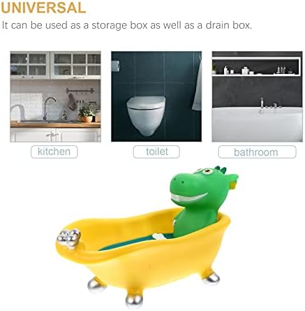 HOLIDYOYO Sturdy Dinosaur Soap Drain Holder