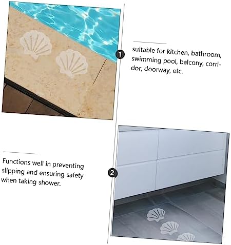 12Pcs Shell Shape Antislip Stickers for Bathroom