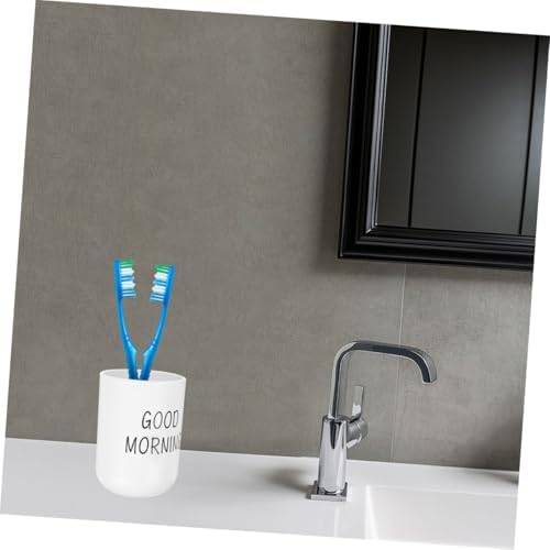 HOLIDYOYO Mouthwash Cup Holder Modern Design Plastic Toothbrush Cup Organizer