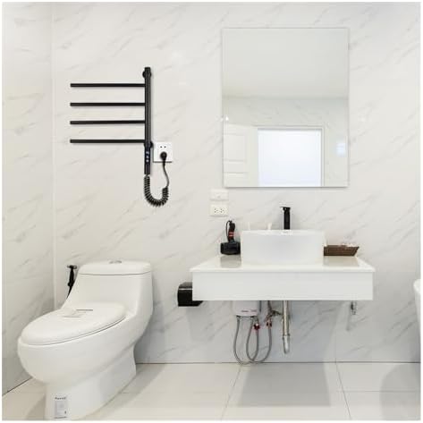 GLigeT 4-Bar Stainless Steel Electric Towel Holder