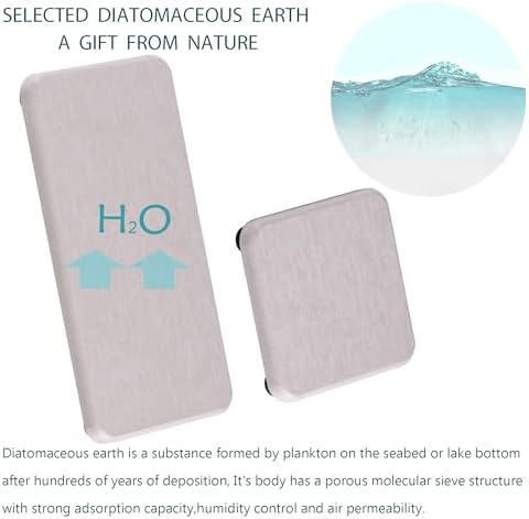 NiuYichee Set of 4 Water Absorbent Diatomite Coasters 1
