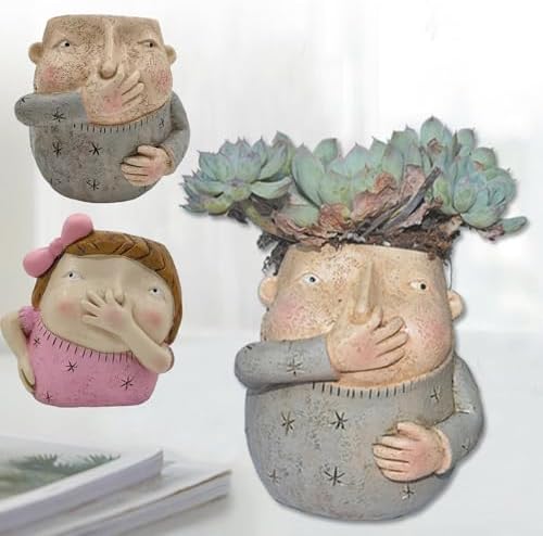 Resin Fleshy Flower Pots Home Decor Sculpture