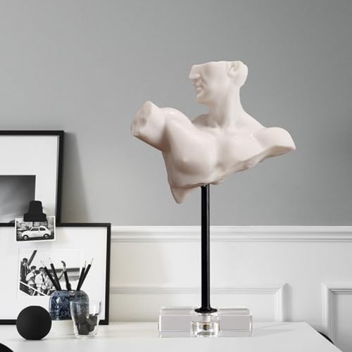 Classic Greek Resin Bust Statue for Home Decor