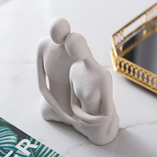 Modern Couple Figurines - Abstract Love Sculpture for Home Decor