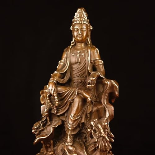 Chinese Brass Buddha Statue for Home Office Decor