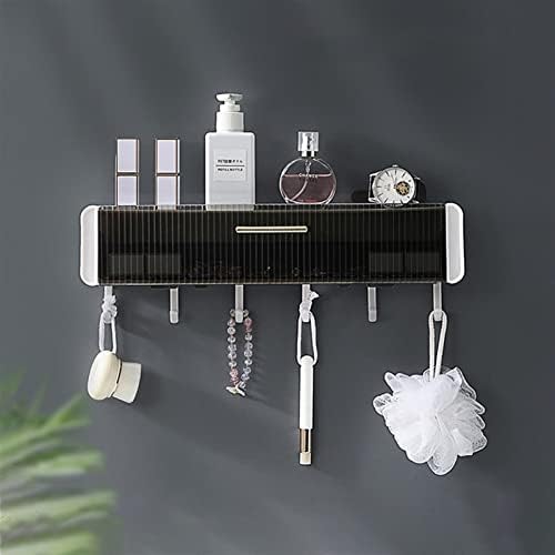 XUNTING Wall Hook with Drawer Storage Rack for Bathroom