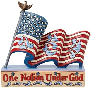 Enesco Jim Shore Patriotic Flag Figurine 525 Inch