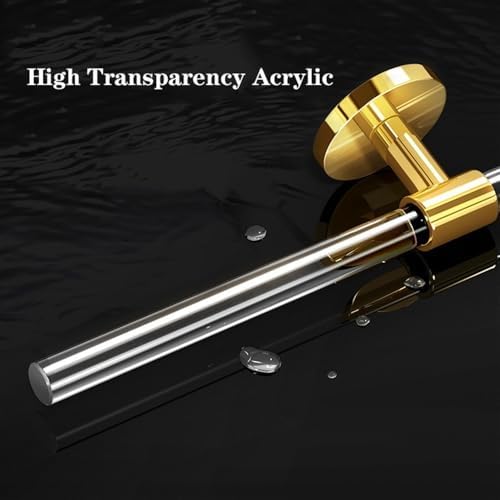 Modern Luxury Towel Rack with Single Round Base No Drilling 50cm Gold