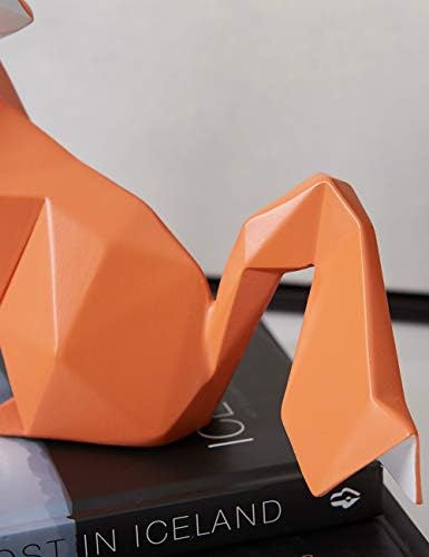 HAUCOZE Geometric Fox Figurine 80 Inch Decor Statue