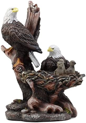 Ebros Gift Wildlife Bald Eagle Family Statue 12 Inch