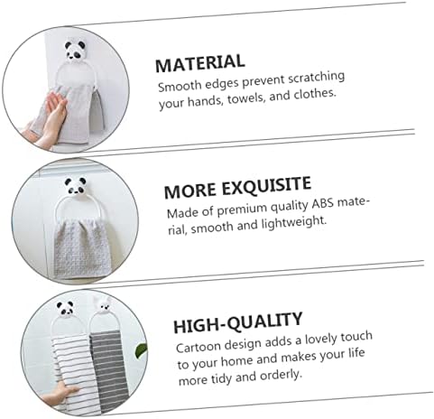 3pcs Gold Cartoon Bathroom Towel Holder No-Drill Wall Mount