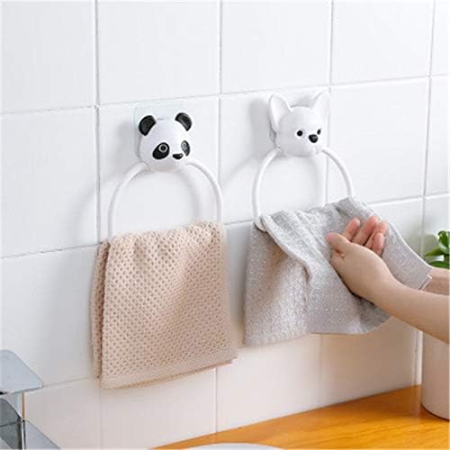 Cartoon Towel Rack with Storage Hook Argento