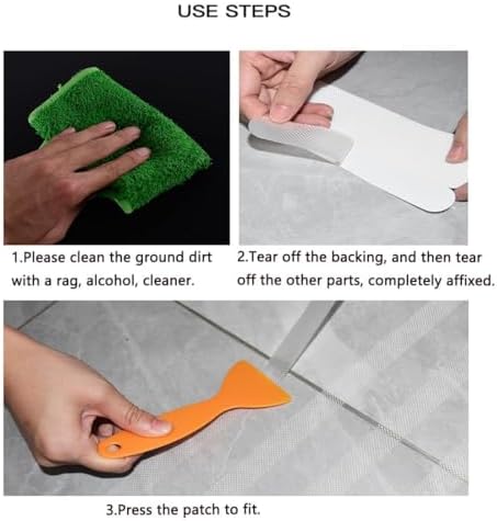 24 PCS Anti Slip Strips for Bathtub Shower Stairs - White