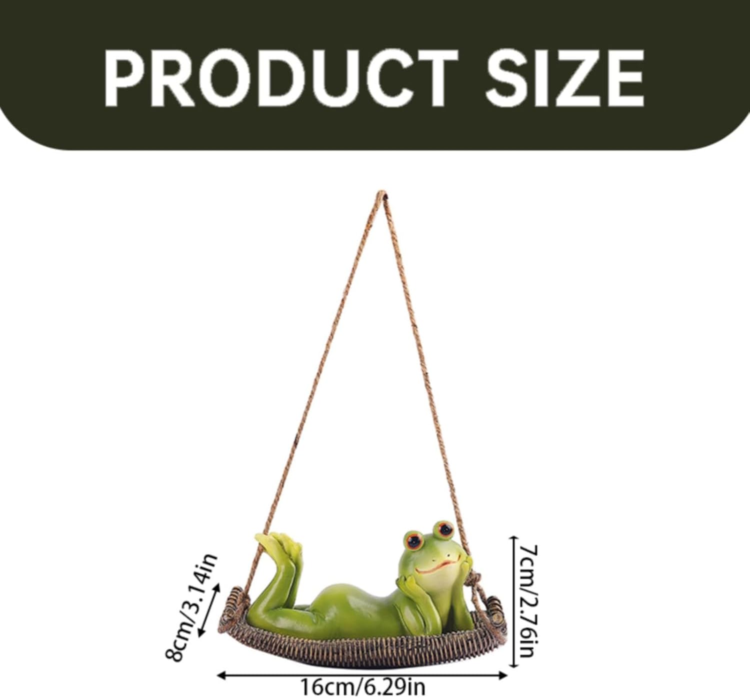 Funny Hanging Frog Statue for Home Decor