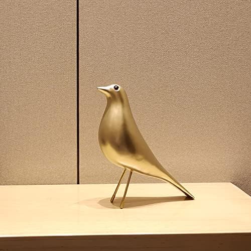 Mid Century Style Desk Bird Ornament in Gold