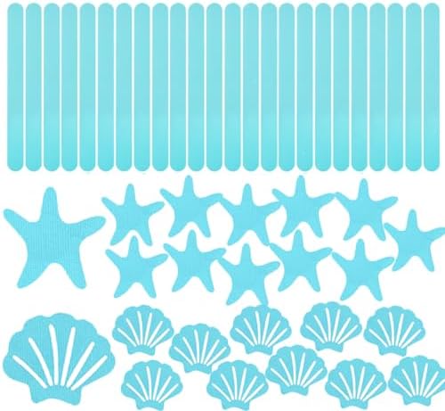 48PCS Bathtub Non-Slip Stickers Set with Scraper