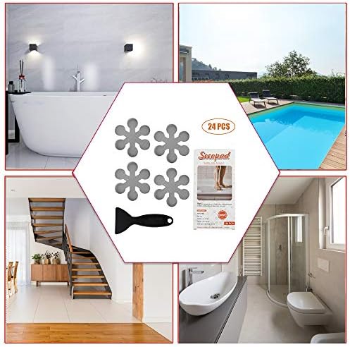 Secopad Non-Slip Bathtub Stickers with Scraper
