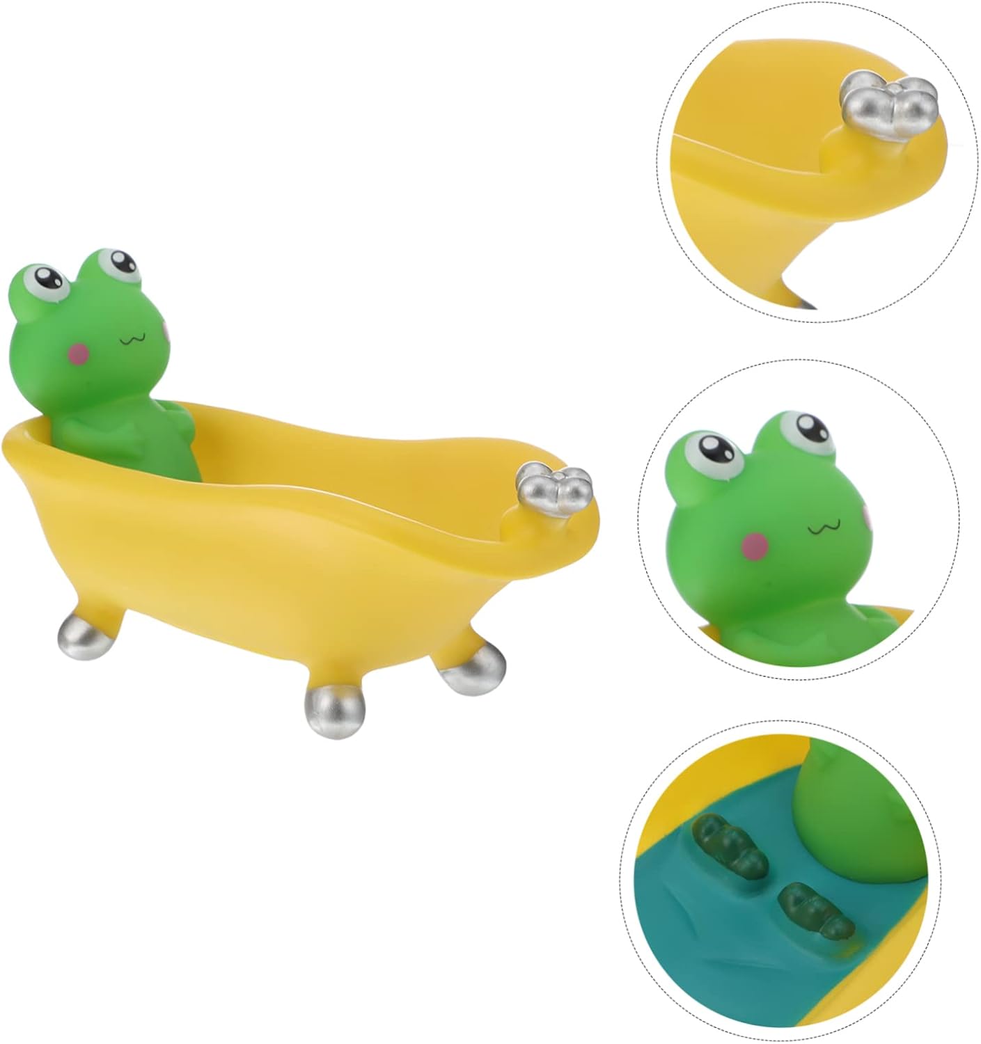 MAGICLULU Cartoon Frog Soap Dish with Drain 1