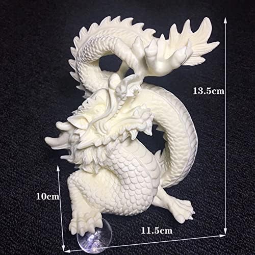 Chinese Feng Shui Dragon Statue Hand-Carved Home Office Decor