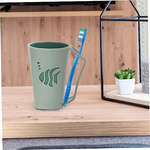 Beatifufu Bathroom Rinsing Cups 2 Pcs Toothbrush Holder 1
