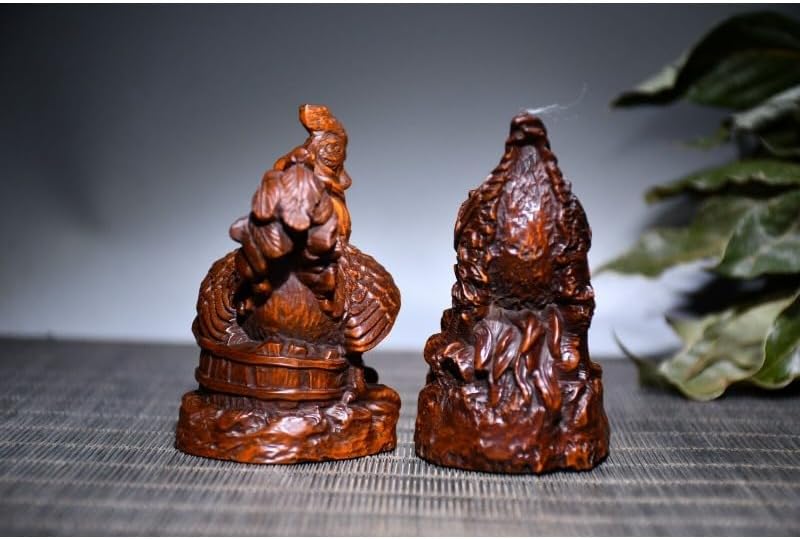 LimpaC Collection Boxwood Zodiac Chicken Statues