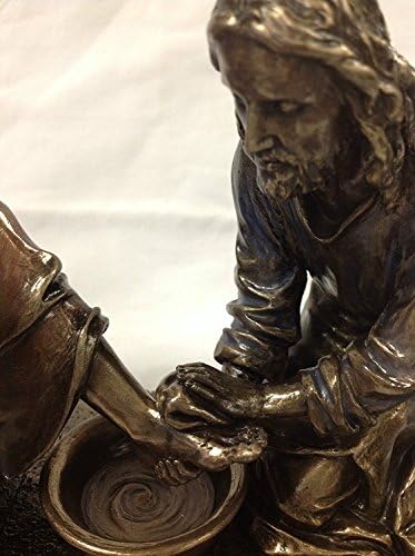 WU Unicorn Studios Jesus Washing His Disciples Feet Bronze Statue